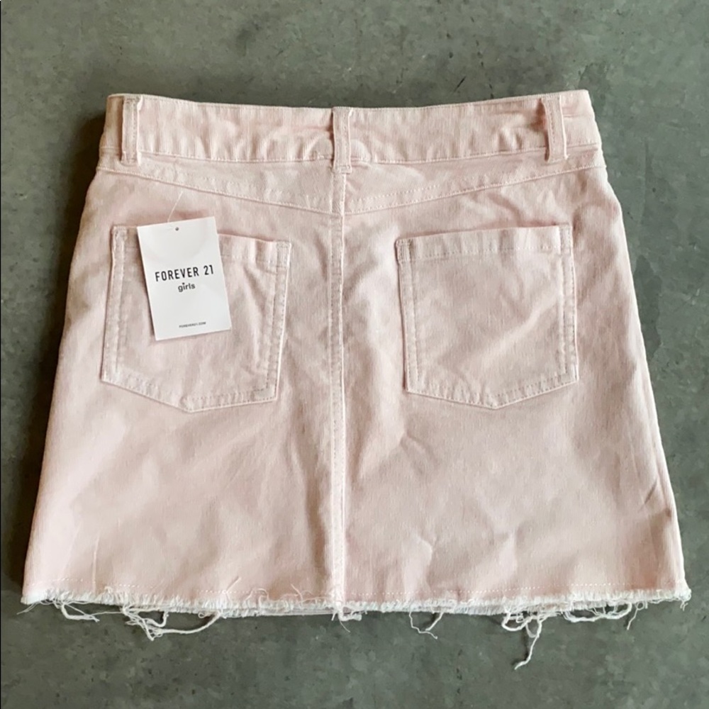 Forever 21 Girls pink corduroy skirt - Picture 2 of 3